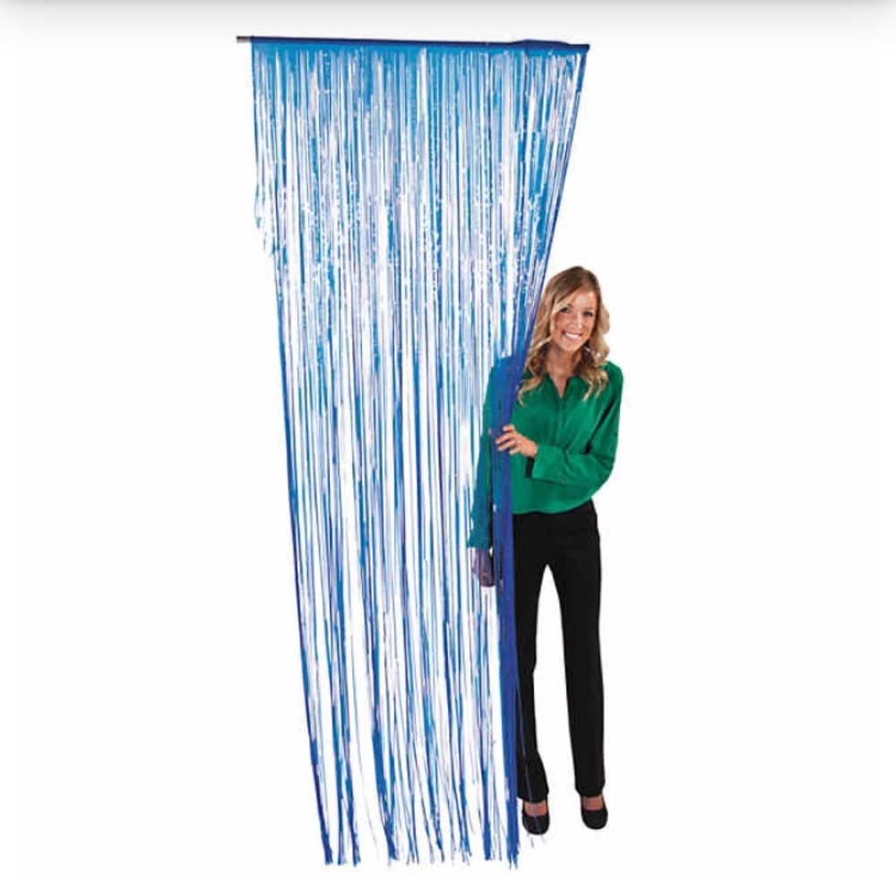 Kohl’s Blue Ombré Fringe String Door Curtain
